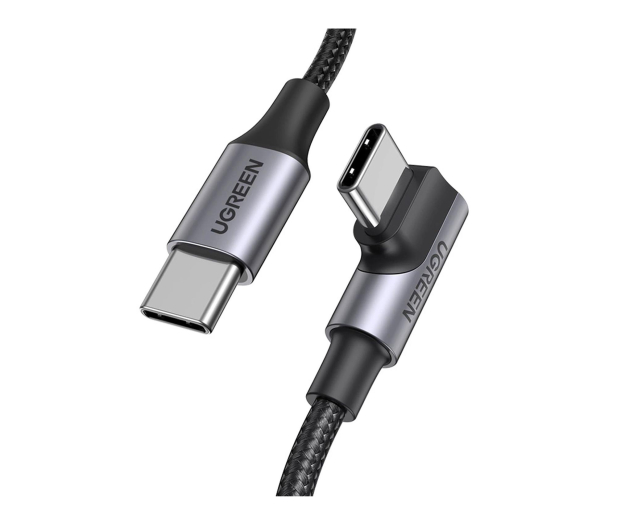UGREEN Kabel USB-C do USB-C kątowy US334 5A PD 100W 2m czarny - 1489149 - zdjęcie
